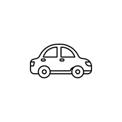 car icon simple flat vector logo