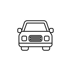 car icon simple flat vector logo