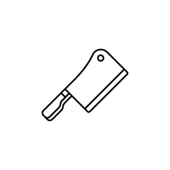 cleaver icon simple flat vector logo