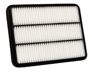Car engine air filter cut out image replacement part