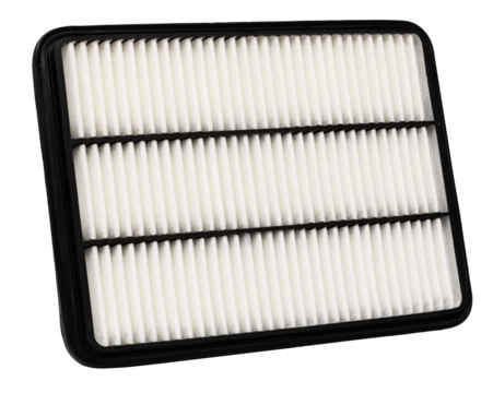 Car engine air filter cut out image replacement part