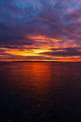 Fototapeta premium Stunning Sunrise Over Sidney on Vancouver Island in British Columbia, Canada