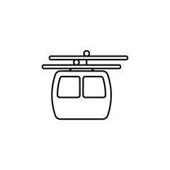 cable cart icon sign and symbol
