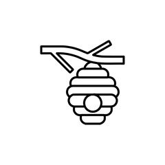 bee hive icon sign and symbol