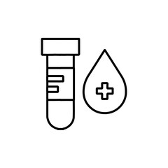 blood sample icon sign and symbol