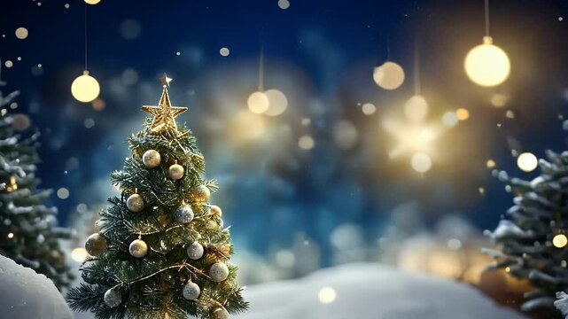 snowflake seasonal gift celebration element christmas banner balls decor present ball sky falling beautiful december greeting decoration merry fir decorated shiny card new bauble hol