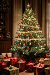  Christmas tree and Christmas decoration