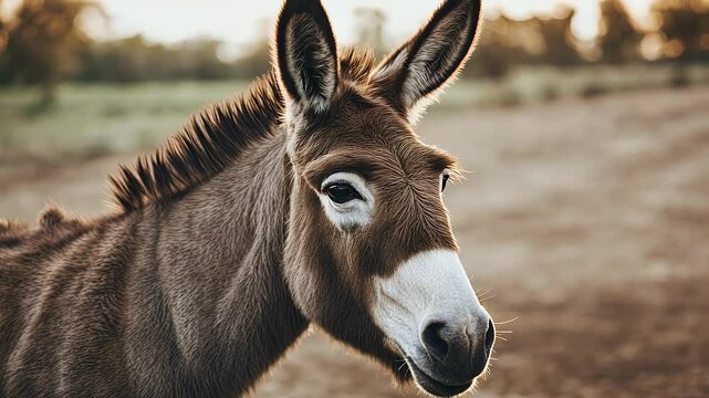 donkey decor smile wall decoration portrait smiling mule artistic horse funny generative art farm wild canvas drawing face borough crayons vignetting animal cute