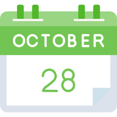 Fototapeta premium October 28 Icon