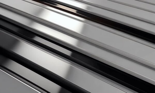 Abstract metallic background with sleek, parallel lines creating a modern and elegant design.
