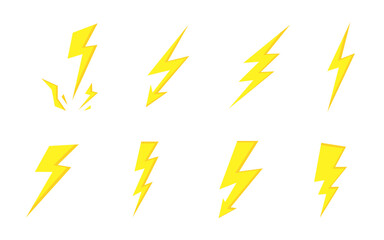 Lightning Bolt Illustration SET