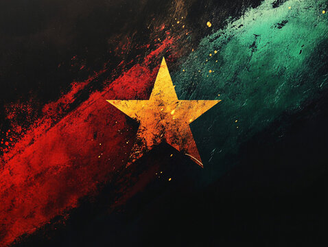 A vibrant abstract digital illustration perfect for Sudanese cultural events, history-themed designs, and modern artistic showcases.