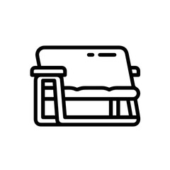 Chair icon symbol vector image illustration