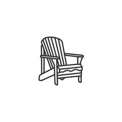 Chair icon symbol vector image illustration