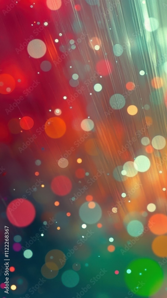 Poster vibrant round spots dance across a dark textured backdrop in a mesmerizing display of colors