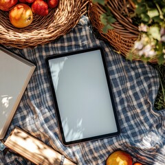 Stylish Modern Tablet Lifestyle Stock Photo