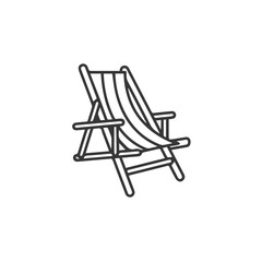 Fototapeta premium Chair icon symbol vector image illustration