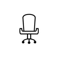 Fototapeta premium Chair icon symbol vector image illustration
