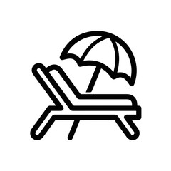 Chair icon symbol vector image illustration