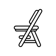 Obraz premium Chair icon symbol vector image illustration