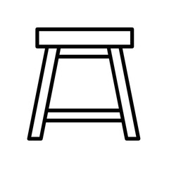 Chair icon symbol vector image illustration