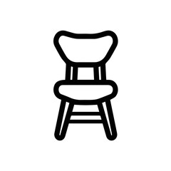 Chair icon symbol vector image illustration