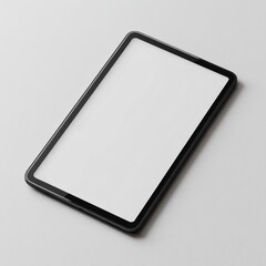 Modern, Sleek Gray Tablet Against Plain Background