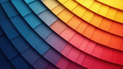 Obraz premium Rainbow Colorful Abstract Banner with Sunny Rays