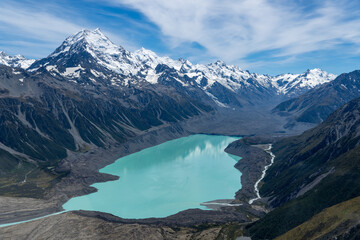 Obraz premium lake in the mountains of New Zealand
