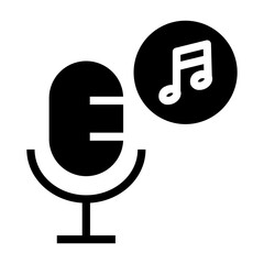 music podcast Solid icon