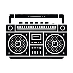 Fototapeta premium Boombox Silhouette