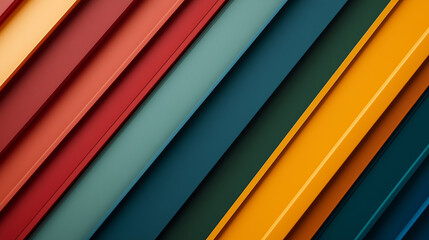 Obraz premium 落ち着いた色合いの斜めにデザインされた凸凹背景素材