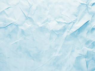 Obraz premium Light blue crumpled paper texture abstract background soft folds graphic design advertising minimalistic concept poster overlays delicate aesthetic wallpaper backdrop blank clipart wrinkled scrapbook