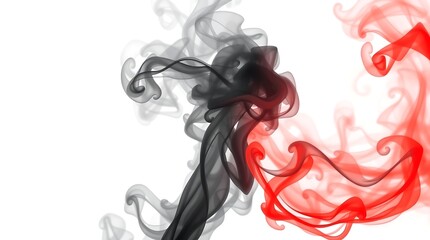 Smoke, abstract design, swirling patterns, grey tones, flowing lines