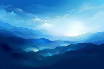 Fototapeta premium mountains and clouds
