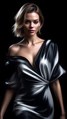 Naklejka premium portrait of a fashionable woman