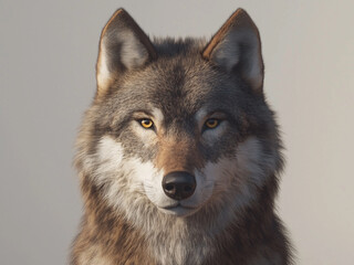 Fototapeta premium portrait of a wolf
