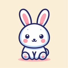 Vector of a little rabbit