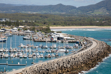 Coffs Harbour - NSW Australia - Coffs Marina - Popular destination on the North Coast of NSW Australia