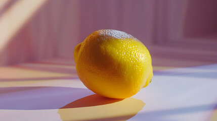 Vibrant Lemon Still Life Illustration