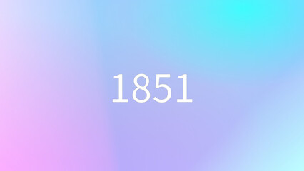 1851年のグラデーション背景イラスト