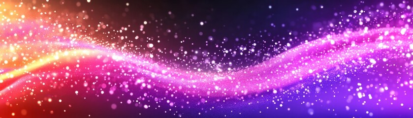 Obraz premium Dazzling lights and particles, a vibrant abstract background for digital art design