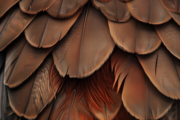 Obraz premium Feathers Wallpaper Featuring Macro View of Natural Bird Feather Textures Ideal for Nature, Wildlife, and Fabric-Inspired Backgrounds