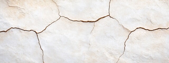 Obraz premium Cracked Dry Earth Texture with Earthy Grey and Beige Tones for Sale as Design Background