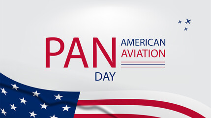 Obraz premium Corporate Aviation Poster for National American Aviation Day