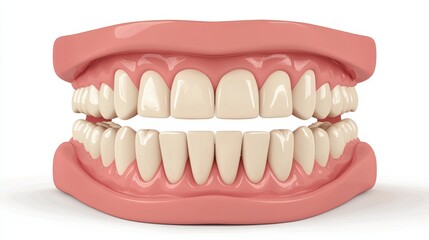 Obraz premium Dental model illustration healthcare facility educational content clinical environment front view