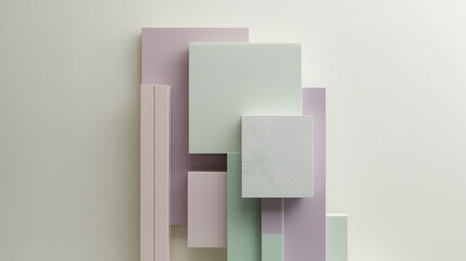 Fototapeta premium Abstract & Minimalist Stock Art – Trendy Geometric and Pastel Designs