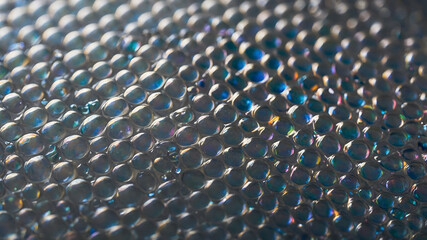 Fototapeta premium Light Blue Plastic Bubble Wrap Pattern Texture