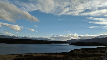 Obraz premium Serene Lake and Mountainscape, Tierra del Fuego National Park