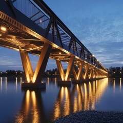 Elegant lighting and reflective, subdued highlights.